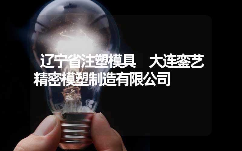 辽宁省注塑模具 大连銮艺精密模塑制造有限公司